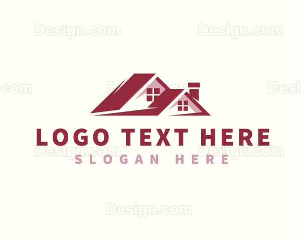 House Roofing Construction Logo