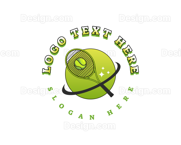 Sports Tennis Racket Logo