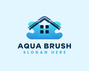 House Pipe Plumbing Water logo design