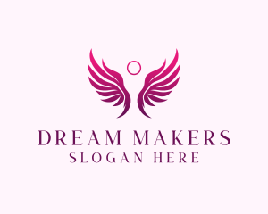 Holistic Angel Wings logo design