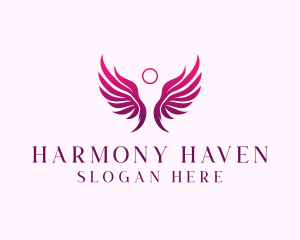 Holistic Angel Wings logo