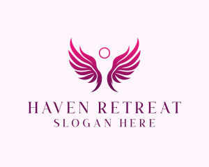 Holistic Angel Wings logo design