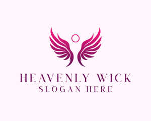 Holistic Angel Wings logo design