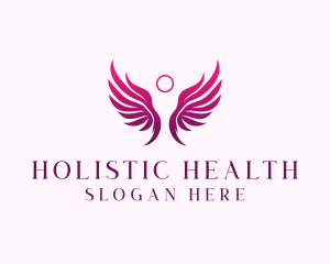 Holistic Angel Wings logo design