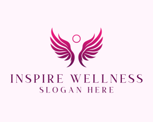 Holistic Angel Wings logo design