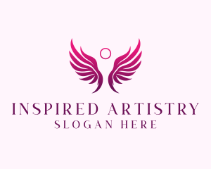 Holistic Angel Wings logo design