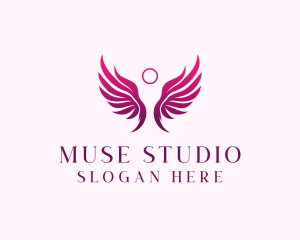 Holistic Angel Wings logo design