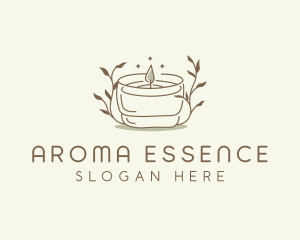 Scented Candle Floral logo design