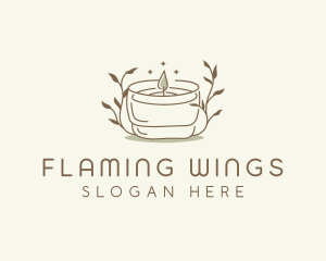 Scented Candle Floral logo design