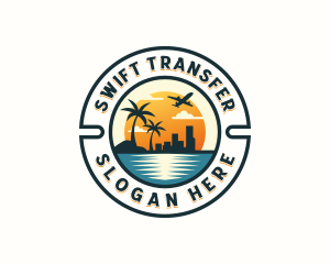 Tourist Beach Travel Logo