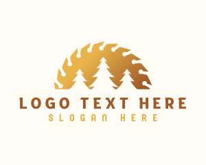 Tree Saw Lumberjack logo