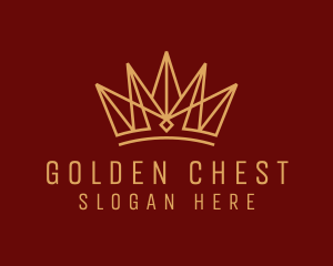 Deluxe Golden Crown logo design