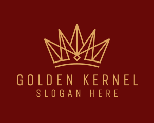 Deluxe Golden Crown logo design