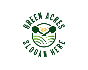 Shovel Field Agriculture logo design