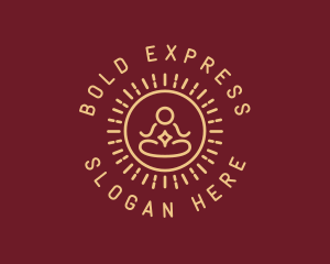 Minimalist Buddhist Buddha logo design