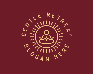 Minimalist Buddhist Buddha logo