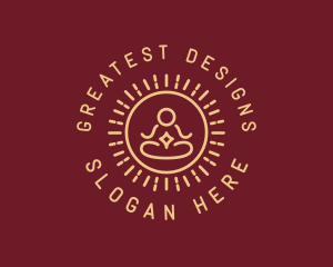 Minimalist Buddhist Buddha logo design