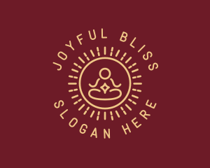 Minimalist Buddhist Buddha logo design