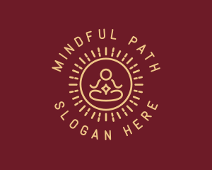 Minimalist Buddhist Buddha logo design