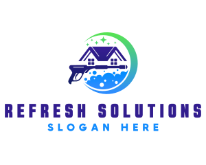 Pressure Washer Cleaner logo design