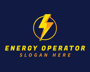 Lightning Bolt Energy logo design