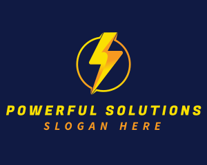 Lightning Bolt Energy logo design