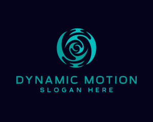 Cyber Motion Artificial Intelligence logo design