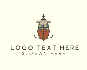 Cargo Import Ship Sailing logo