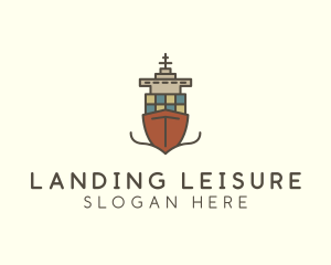 Cargo Import Ship Sailing logo