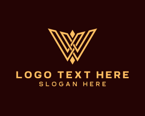 Professional Luxury Letter W logo