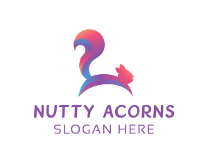 Abstract Gradient Squirrel logo