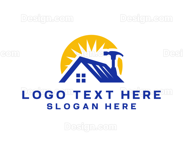 Roof Hammer Handyman Repair Logo