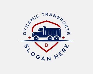 Dump Truck Vehicle logo design