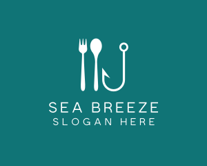 Seafood Hook Restaurant logo design