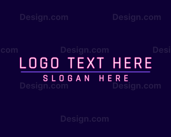 Cyber Neon Business Logo