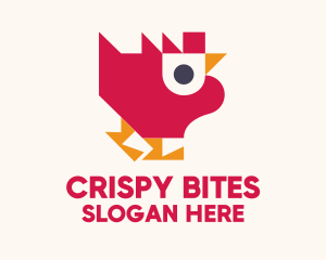 Geometric Poultry Chicken  logo