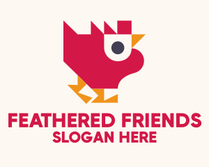 Geometric Poultry Chicken  logo