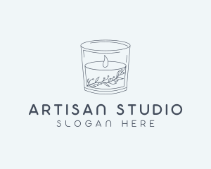 Aromatherapy Candle Spa logo design