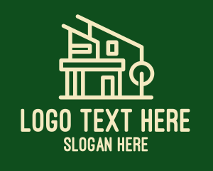 Minimalist House Building logo