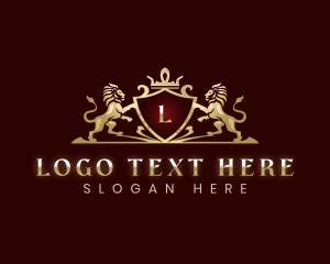 Luxury Lion Crown logo