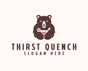 Bear Cocktail Drink logo