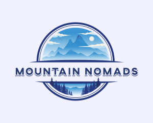 Mountain Peak Hiking logo design