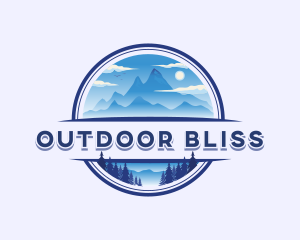 Mountain Peak Hiking logo design