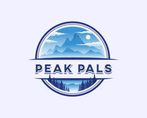 Mountain Peak Hiking logo design