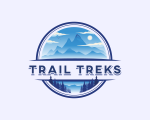 Mountain Peak Hiking logo design