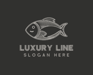 Minimalist Fish Seafood logo design