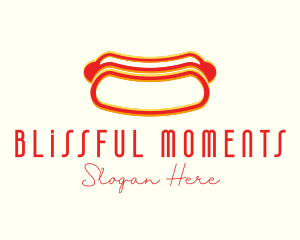 Hot Dog Dining Anaglyph Logo