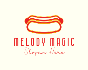 Hot Dog Dining Anaglyph Logo