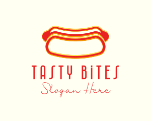Hot Dog Dining Anaglyph logo