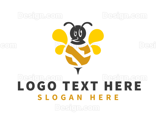 Honeybee Insect Letter N Logo